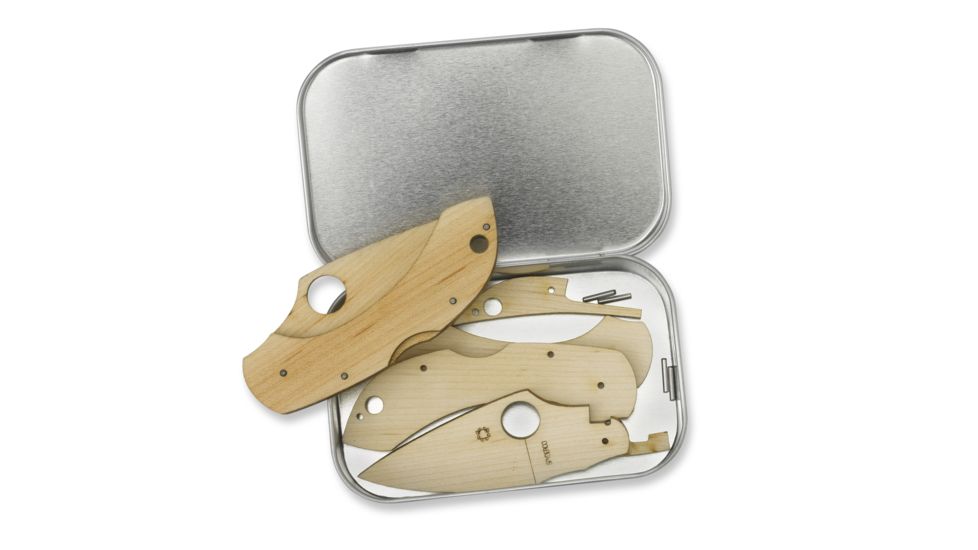 Spyderco Dragonfly Wooden Knife Kit, Maple Handle, WDKIT1