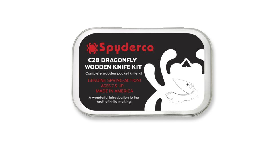 Spyderco Dragonfly Wooden Knife Kit, Maple Handle, WDKIT1