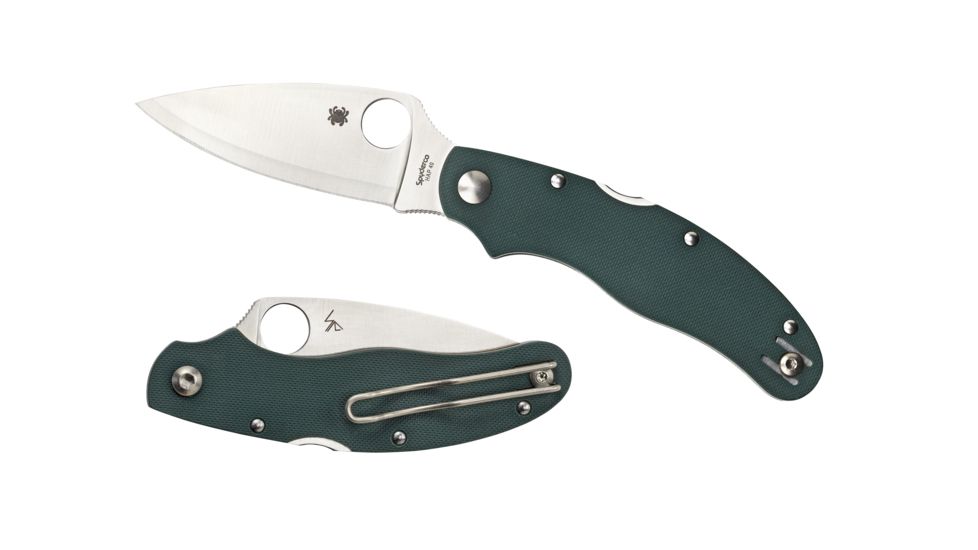 Spyderco Caly 3 Sprint Folding Knife, Green, C113GPGR