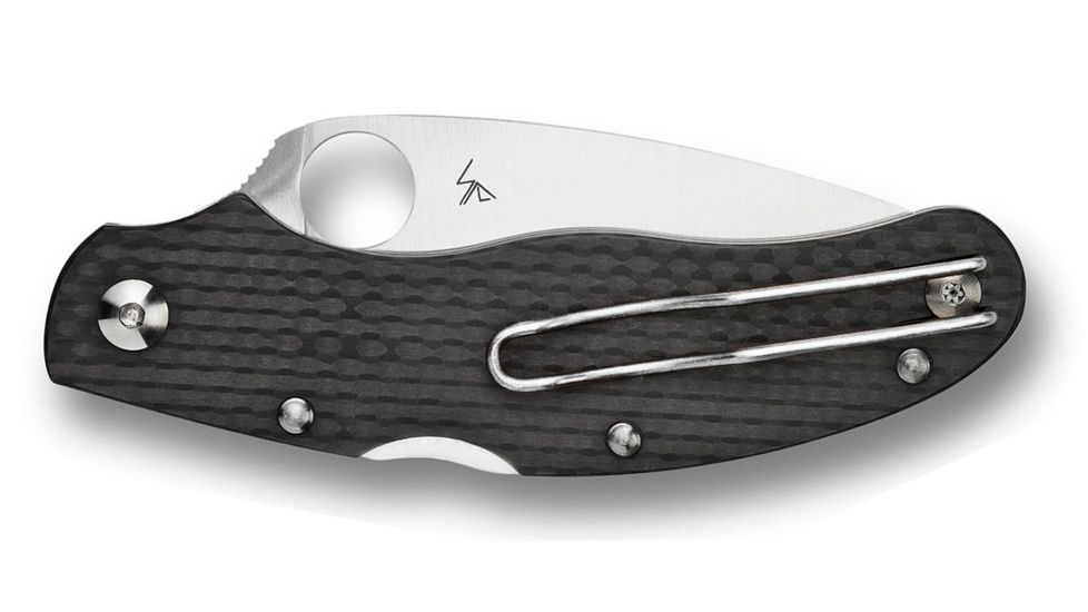 Spyderco Caly3 Carbon Fiber ZDP-189 Handle, FE Blade Fold Knife C113CFPE