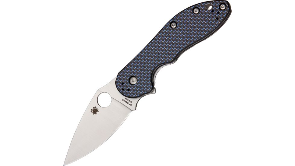 Spyderco Domino Blue Weave SC172CFBLTIP