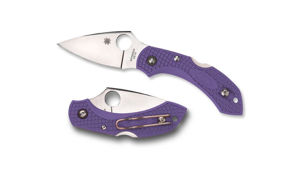 Spyderco Dragonfly 2 Lightweight Purple Plain Edge Knife C28PPR2