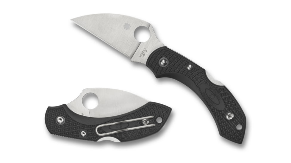 Spyderco Dragonfly 2 Folding Knife, 2.28in, VG-10, Wharncliffe Plain Edge, FRN Tip-Up Handle, C28FPWCBK2