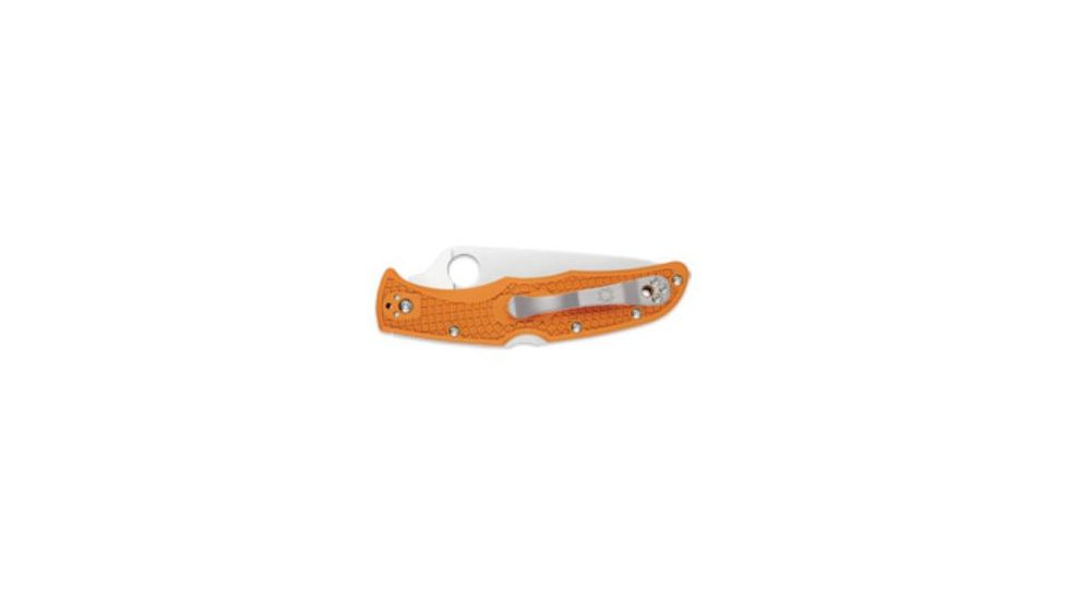 Spyderco Endura 4 Lightweight HAP40 Plain Edge Folding Knife, Burnt Orange C10FPBORE