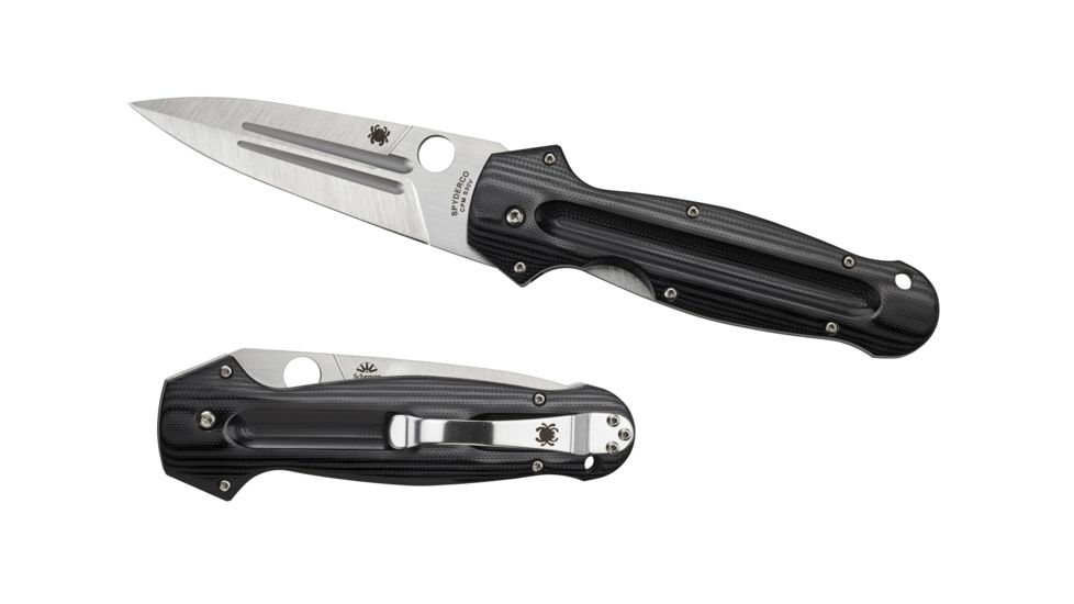 Spyderco EuroEdge Folding Knife, Black, C215GP