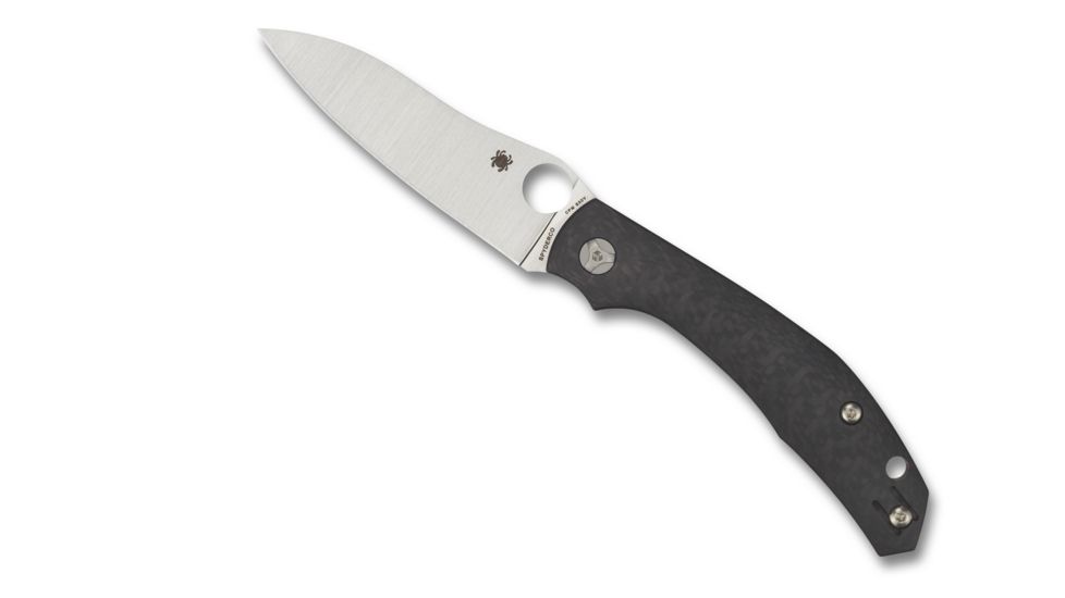 Spyderco Kapara Folding Knife, 3.58in, CPM S30V, Drop Point Blade, Carbon Fiber Handle, C241CFP