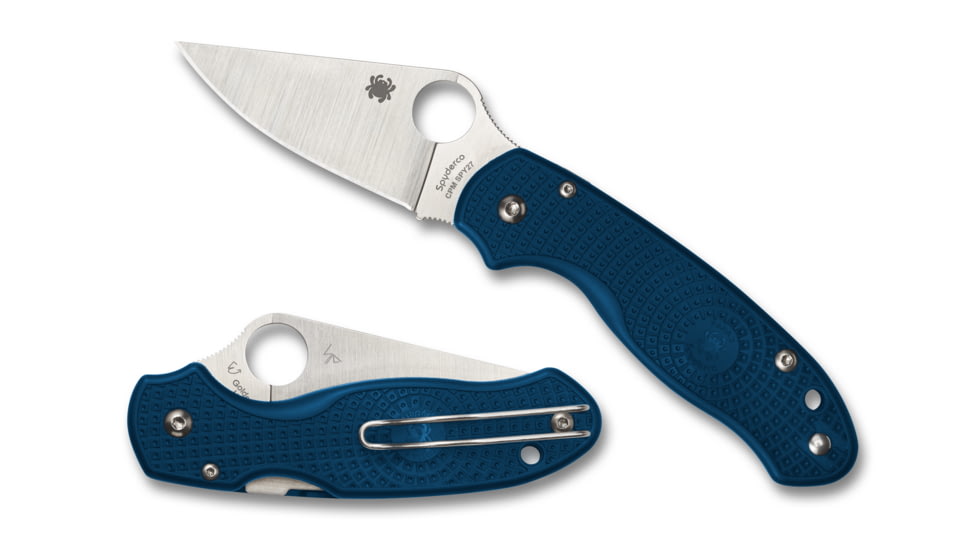 Sypderco Knife C22PCBL Open and Closed