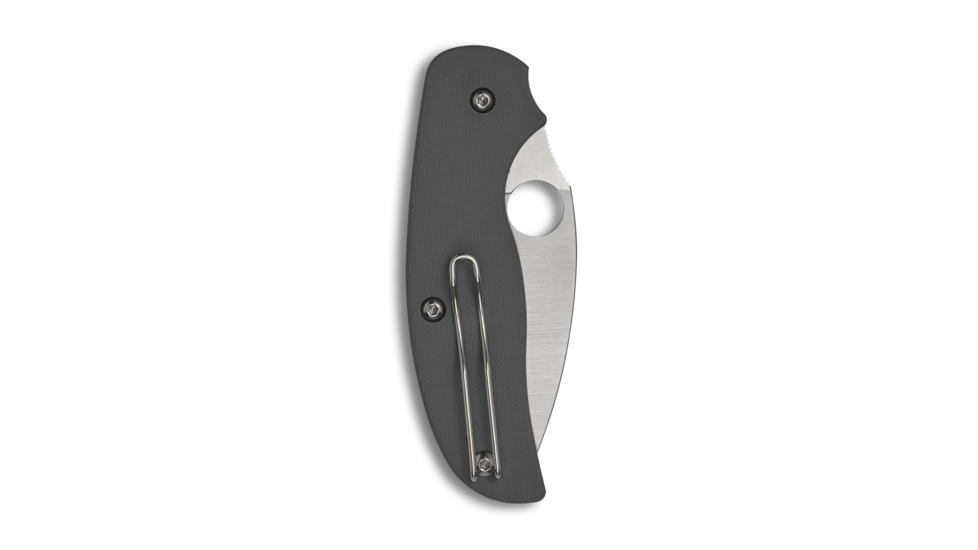 Spyderco Sage 1 Folding Knife, PlainEdge, Gray, C123GPGY