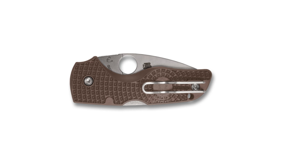 Spyderco Lil' Native Folding Knife, 2.42in, CPM 15V, Leaf Blade, FRN Brown Handle, C230PBN15V