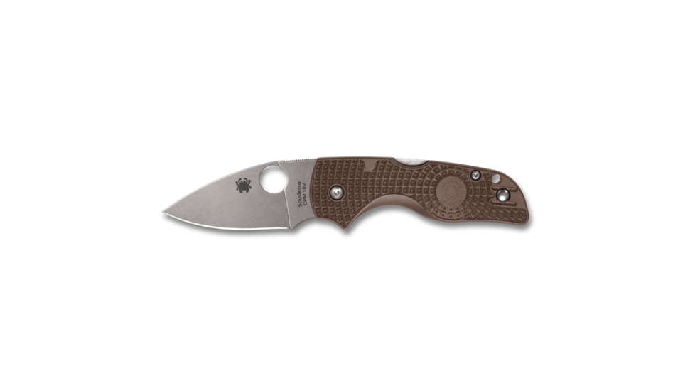 Spyderco Lil' Native Folding Knife, 2.42in, CPM 15V, Leaf Blade, FRN Brown Handle, C230PBN15V