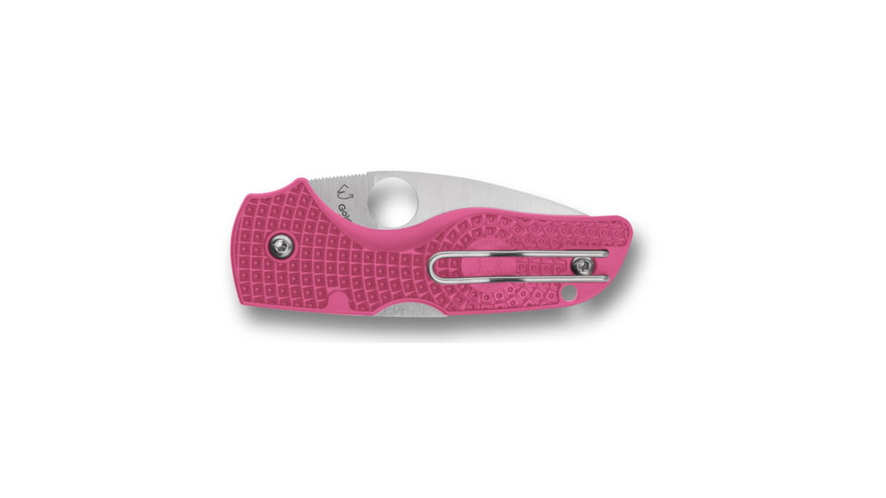Spyderco Lil' Native Folding Knife, 2.42in, CTS BD1N, Leaf Blade, FRN Pink Handle, C230PPN