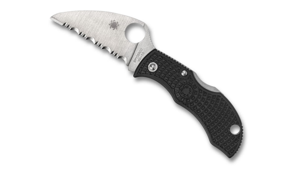 Spyderco Manbug Wharncliffe Folding Knife, 1.91in VG-10 Satin Wharncliffe Blade FRN, MBKWS