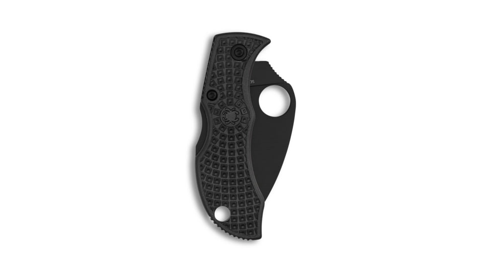 Spyderco Manbug Folding Knife, 1.97 in, VG-10 Stainless Steel, Black Blade, Wharncliffe Blade, FRN Black Handle, MBKWPBK