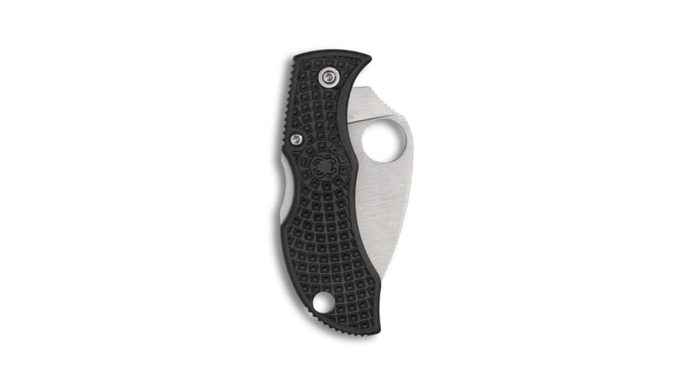 Spyderco Manbug Folding Knife, 1.97in, VG-10 Steel, Wharncliffe Blade, FRN Black Handle, MBKWP
