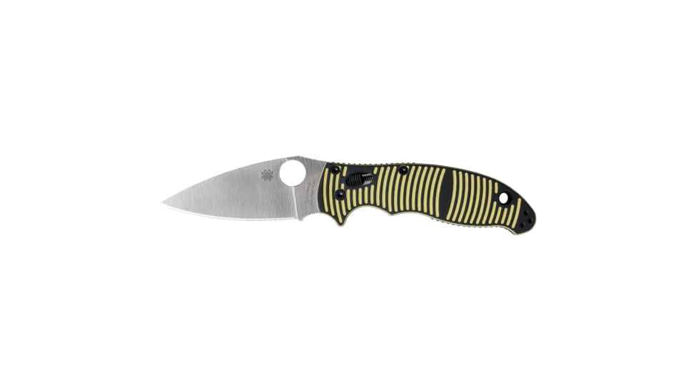 Spyderco Manix 2 Folding Knife, CPM Magnacut, Salt Yellow/Black G-10 Handle, SPY-C101GBKYLMCP2