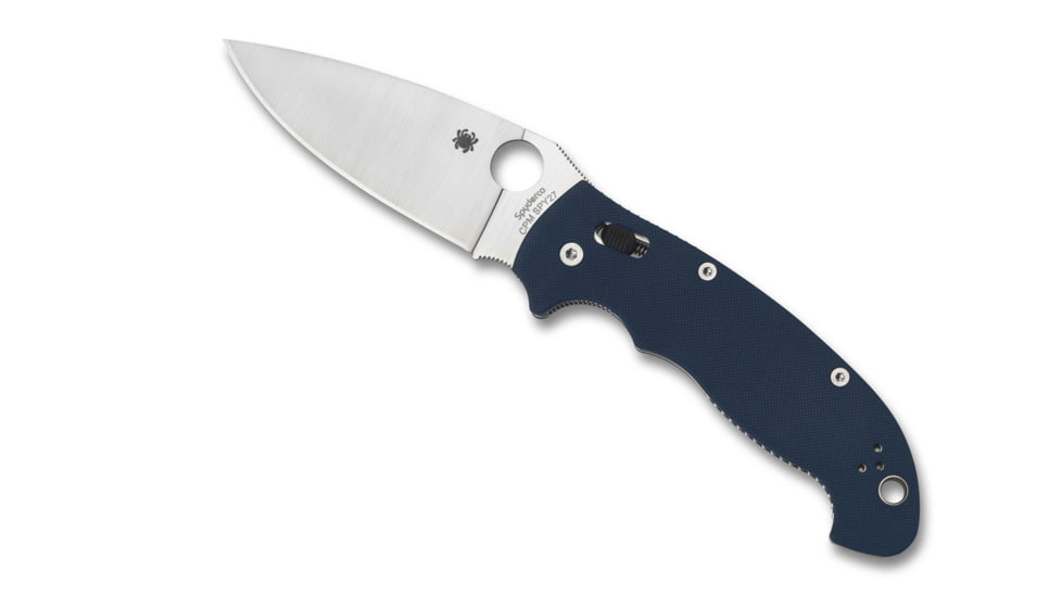 Spyderco Manix 2 XL Folding Knife, 3.86 in, CPM SPY27, Blue, G10, C95GPCBL2
