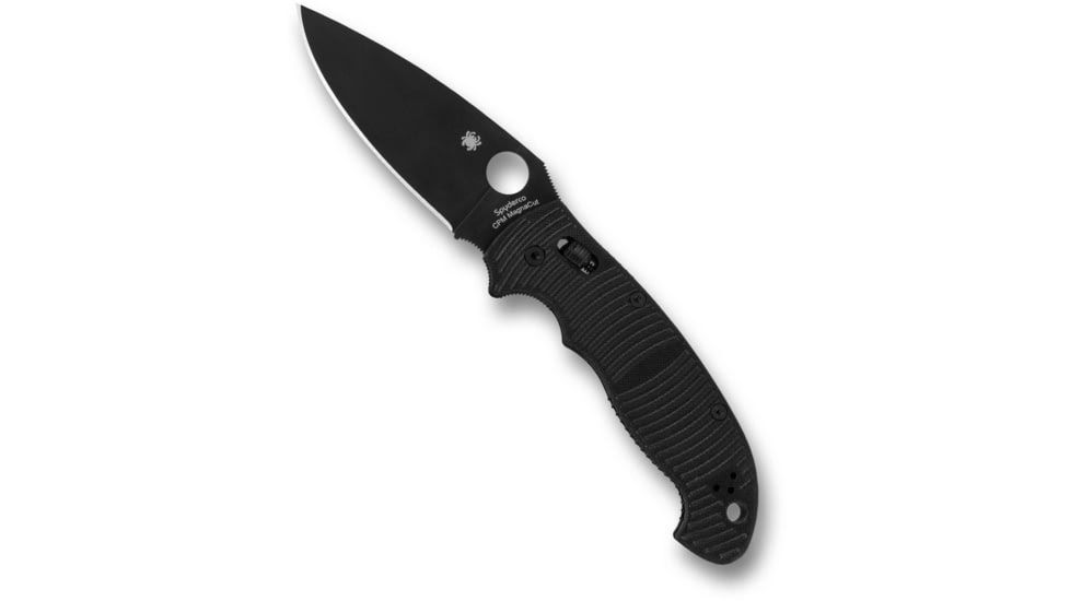 Spyderco Manix 2 XL Salt Folding Knife, DLC Finish, 3.85in, CPM MagnaCut, Drop Point Blade, G10, Black Handle, C95GMCBKP2