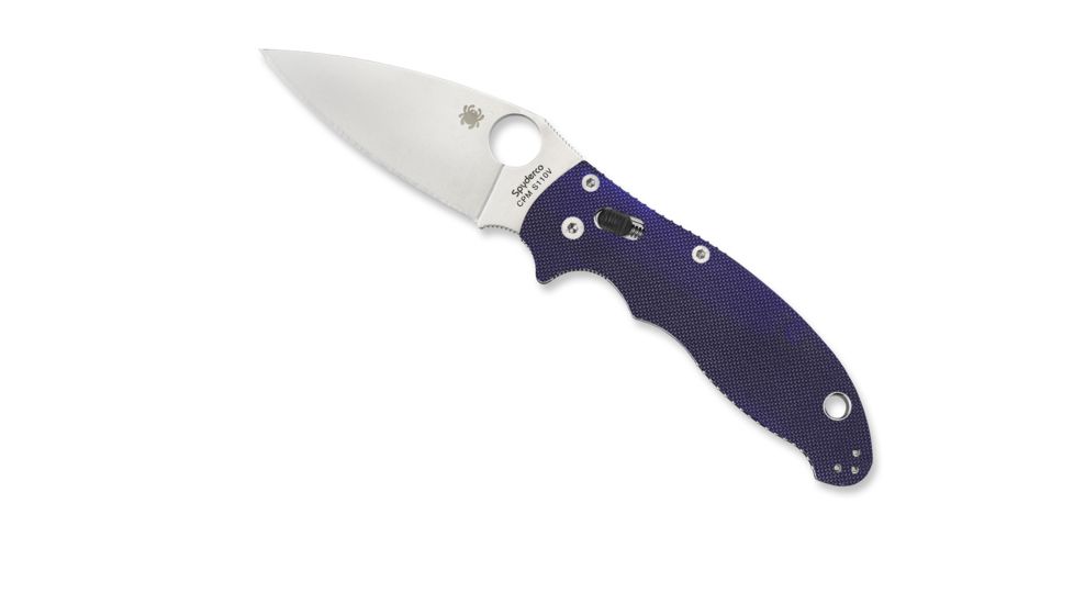 Spyderco Manix Folding Knife, Blue/Purple, C101GPDBL2