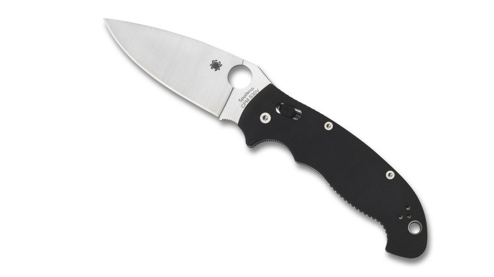 Spyderco Manix2 XL Black G-10 Handle FE Blade Fold Knife C95GP2