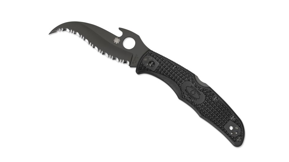 Spyderco Matriarch 2 Lightweight Emerson Opener Black Blade SpyderEdge Knife C12SBBK2W