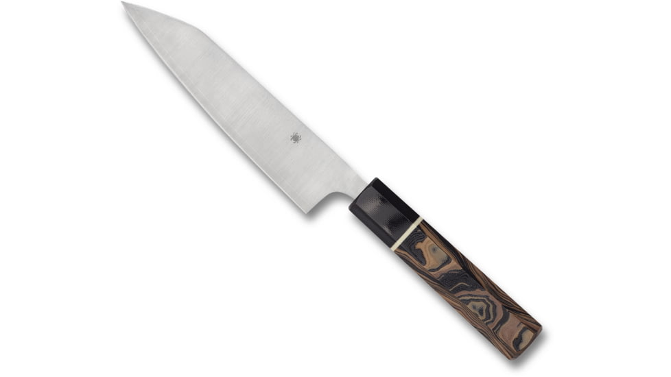 Spyderco Murray Carter Itamae Funayuki, 6.28in, Brown Handle, K16GPBNBK