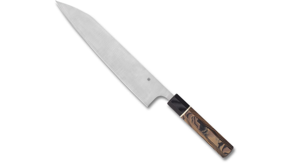 Spyderco Murray Carter Itamae Gyuto, 10.14in, Brown Handle, K19GPBNBK
