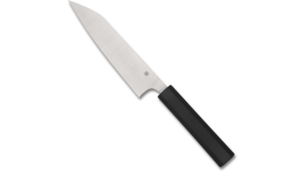 Spyderco Minarai Kitchen Knife, 6.41in, CTS BD1N Steel, PlainEdge, Funayuki Blade, Polypropylene, Black Handle K16PBK