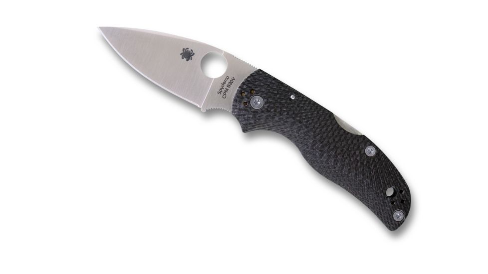 Spyderco Native 5 Folding Knife Fluted Carbon Fiber S90V, C41CFFP5
