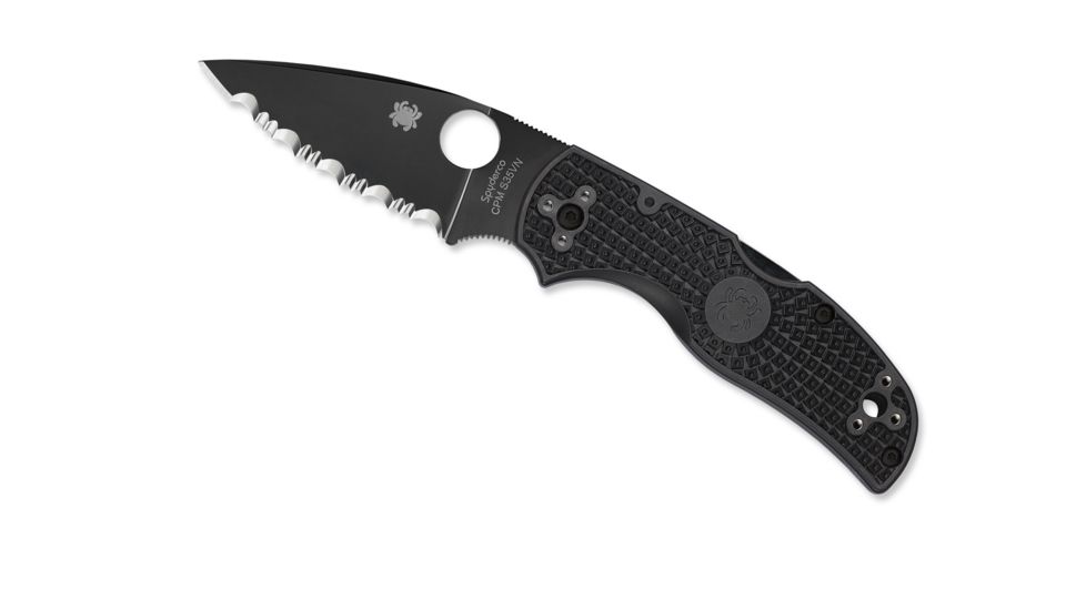 Spyderco Native 5 Folding Knife Lightweight, Black/Black Blade, C41SBBK5