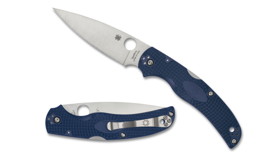 Spyderco Native Chief Folding Knife, 4.02 in, CPM 110V, Blue, Fiberglass Reinforced Nylon, C244PDBL