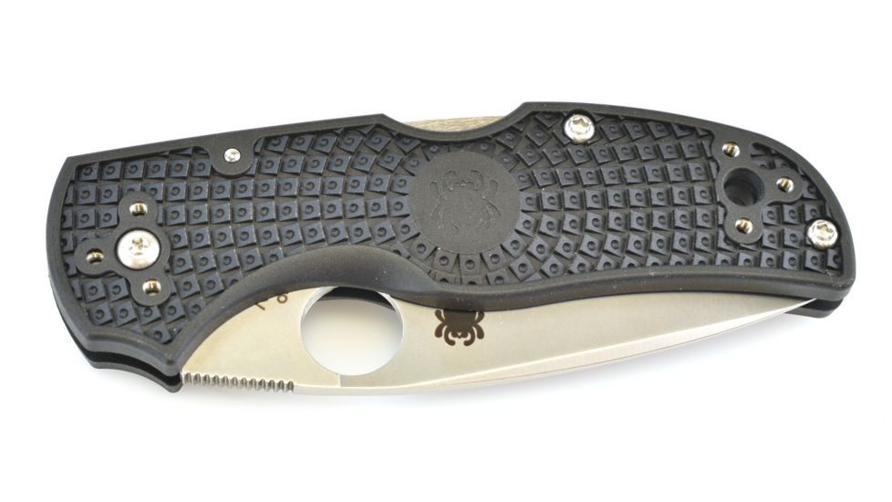 Spyderco Native 5 Lightweight Folding Knife, 2.95in, CPM S30V, Drop Point Blade, PlainEdge, FRN Black Handle, C41PBK5
