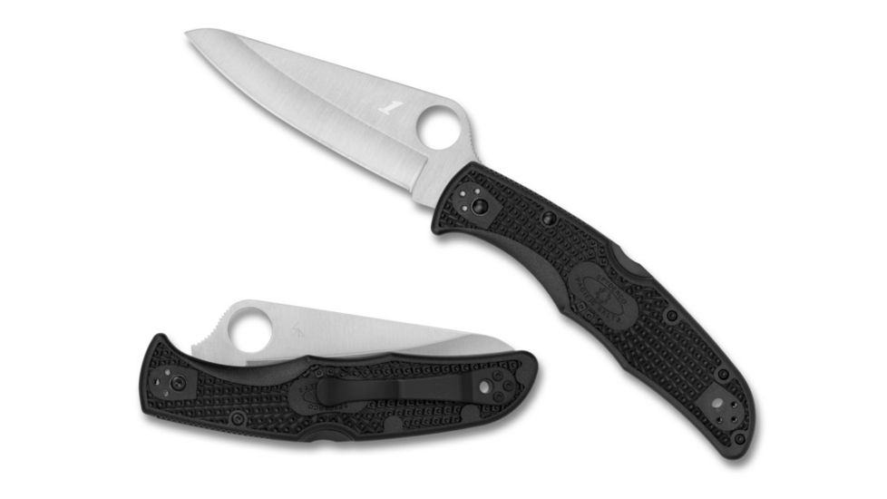 Spyderco Pacific Salt 2 Folding Knife, 8.72 in, Black, C91PBK2