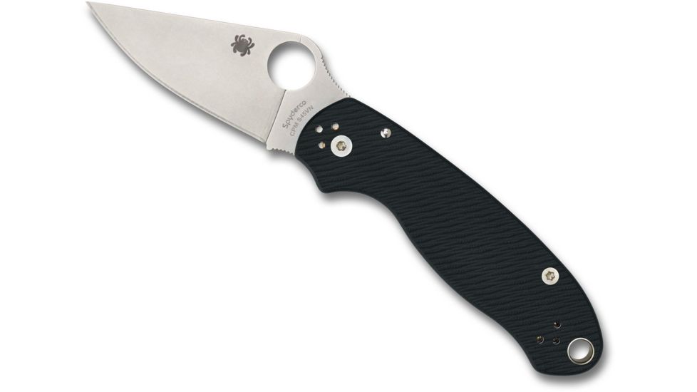 Spyderco Para 3 Sprint Run Folding Knife, 2.95in, CPM S45VN, Drop Point Blade, G10 Green Handle, C223GPFGR