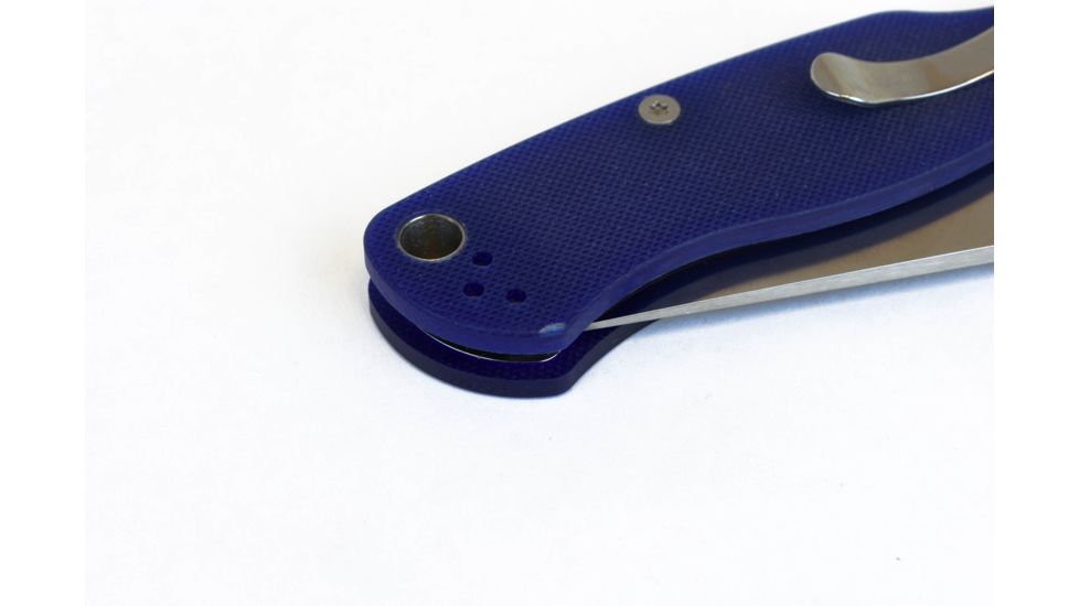 Spyderco Para Military 2 Folding Pocket Knife, G-10, Dark Blue, S110v, Plain Edge, C81GPDBL2
