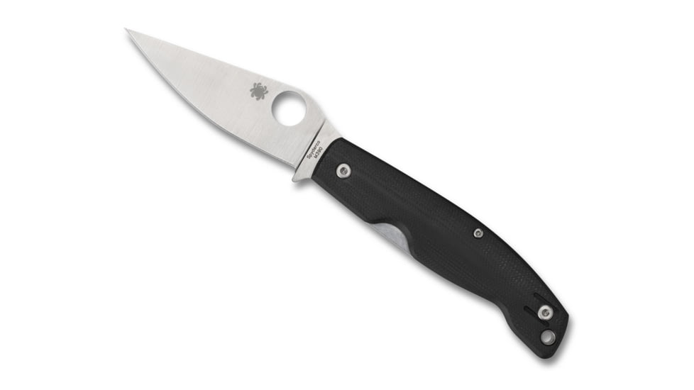 Spyderco Pattadese Folding Knife, 3.16in Blade, M390 Steel, Black, C257GP