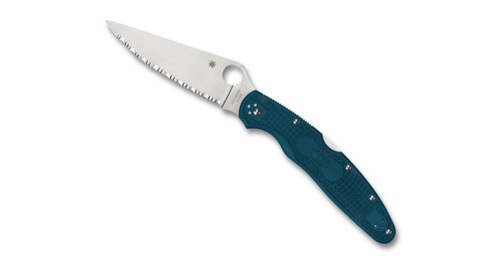 Spyderco Police 4 Lightweight Folding Knife, 4.38in K390 Satin Leaf Blade FRN, C07FS4K390