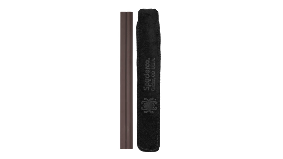 Spyderco Profile Medium Grit 8in Stone W/pouch, Brown, 701M