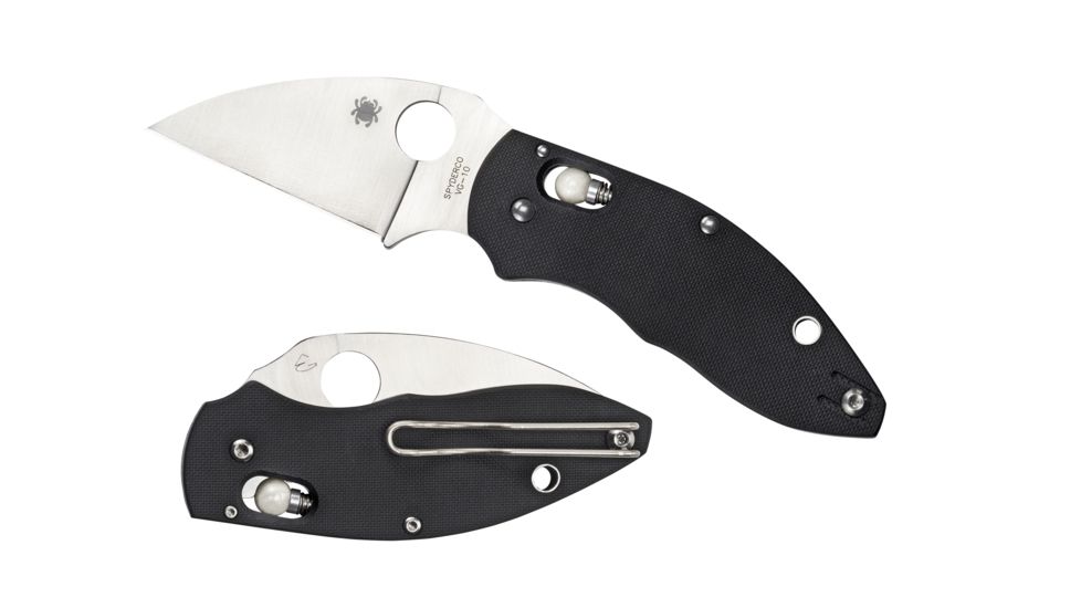 Spyderco Q Ball Folding Knife, Black, C219GP