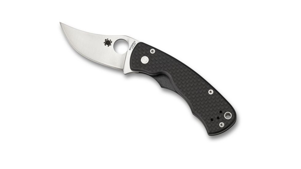 Spyderco Reinhold Rhino Folding Knife, Black, C210GP
