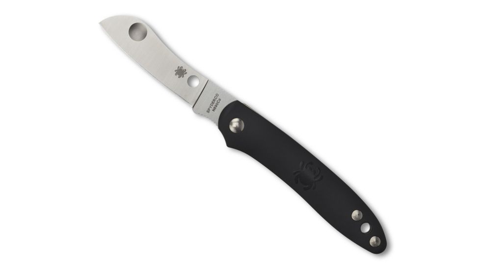 Spyderco Roadie Folding Knife, 2.09in, N690Co, Wharncliffe Blade, Plain Edge, FRN Black Handle, C189PBK