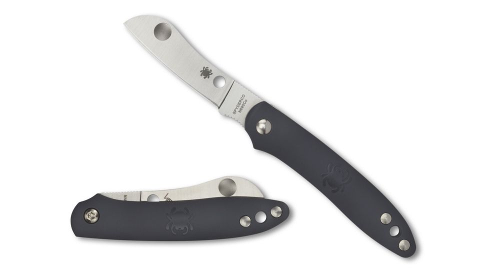 Spyderco Roadie Folding Knife, 2.09in, N690Co, Wharncliffe, Plain Edge, FRN Gray Handle, C189PGY