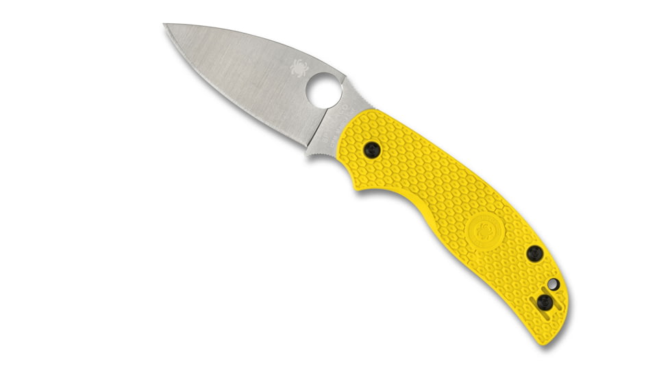Spyderco Sage 5 Folding Knife, 2.99 in, CPM MagnaCut Stainless Steel, Yellow, Fiberglass Reinforced Nylon, C123PYL