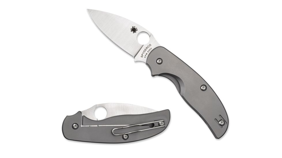 Spyderco Sage2 Titanium Handle, FE Blade Fold Knife C123TIP