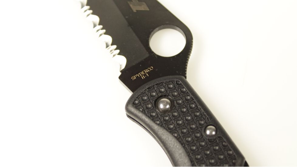 Spyderco Salt1 Lightweight Black Black Blade SpyderEdge Knife C88SBBK