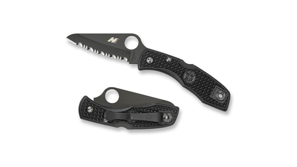 Spyderco Salt1 Lightweight Black Black Blade SpyderEdge Knife C88SBBK