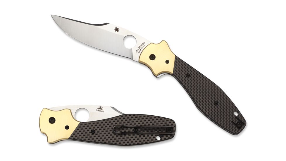 Spyderco Schempp Bowie Plain Edge Knife C190CFP