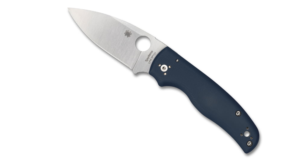 Spyderco Shaman Folding Knife, 3.58 in, CPM SPY27, Blue, G10, C229GPCBL