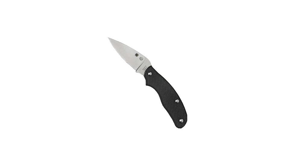 Spyderco Spy-DK Lightweight Folding Knife,2.69in PlainEdge Blade,Black Handle C179PBK
