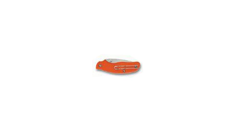 Spyderco Spy-DK Lightweight Folding Knife,2.69in PlainEdge Blade,Orange Handle C179POR