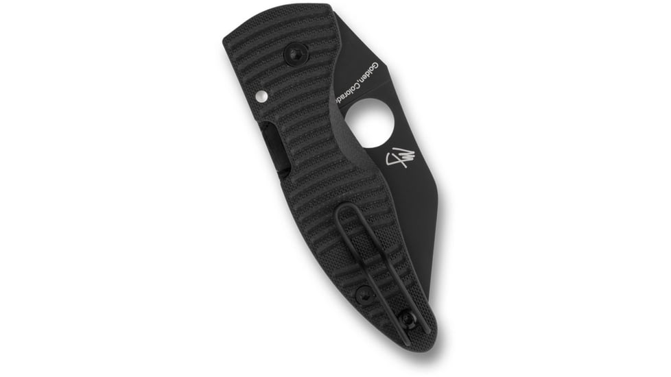 Spyderco MicroJimbo Salt Assisted Opening Folding Knife, 2.45in, CPM MagnaCut, Wharncliffe, G10 Black Handle, C264GMCBKP